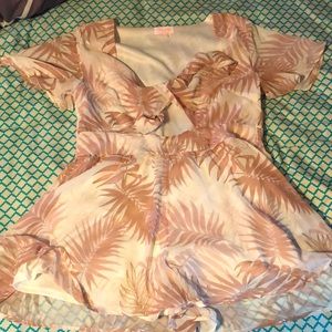 Beachy floral romper